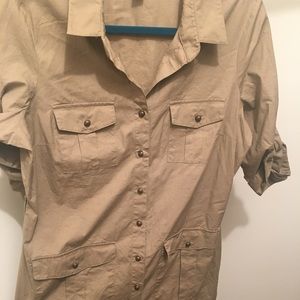 Khaki cargo dress