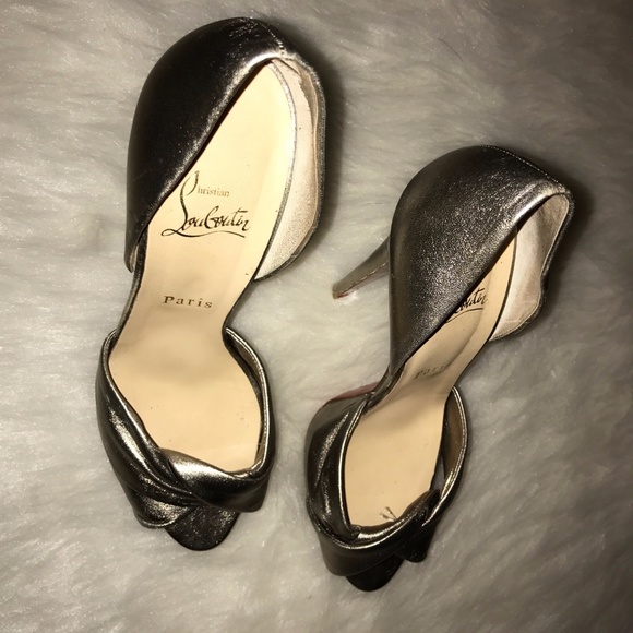 Christian-Louboutin-metallic-bronze-platform pump - Picture 4 of 8