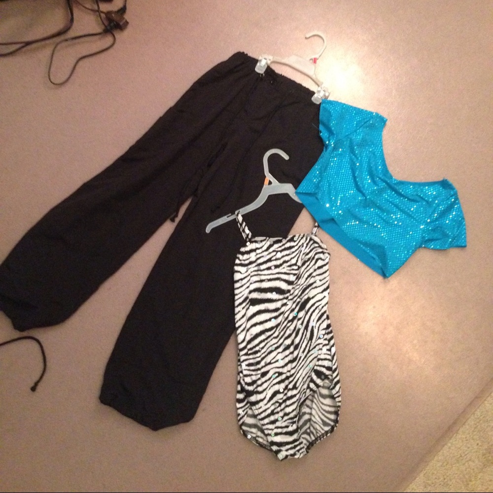 three piece hip hop dance costume