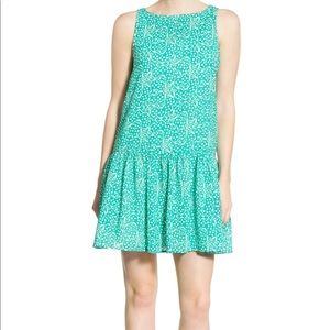 Cupcakes and Cashmere Drop Waist Mini Dress Green