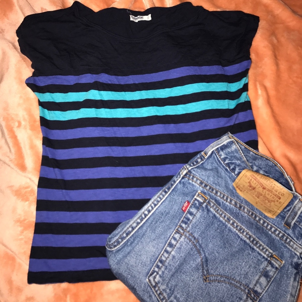 Stripped shirt!