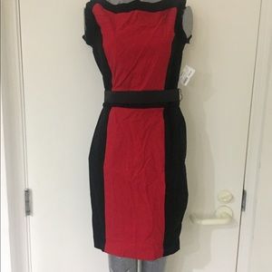 NWT black And red cocktail dress