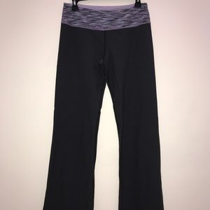 Lululemon yoga pants flare wide leg dark gray