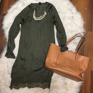Beautiful fall hunter green dress