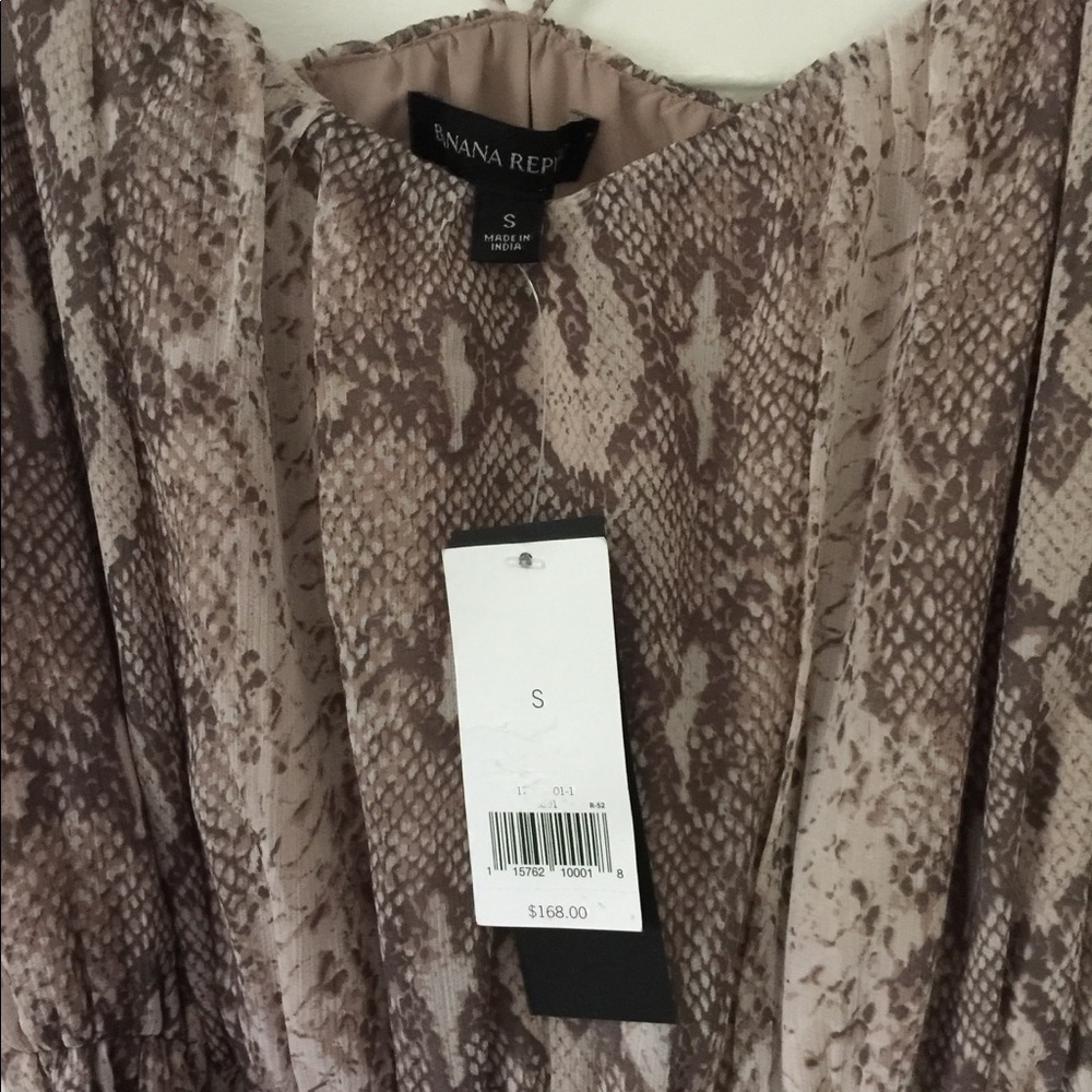 Banana Republic snake print dress New With Tags - Picture 3 of 5