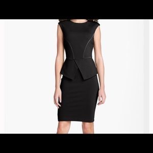 Woman's black Ted Baker Peplum dress