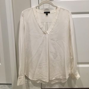 Brand new 100% silk off white J. Crew blouse