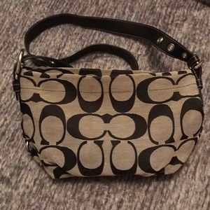 Large black Coach cross body Purse