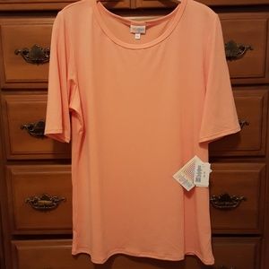 2XL NWT Lularoe Gigi Shirt solid peach
