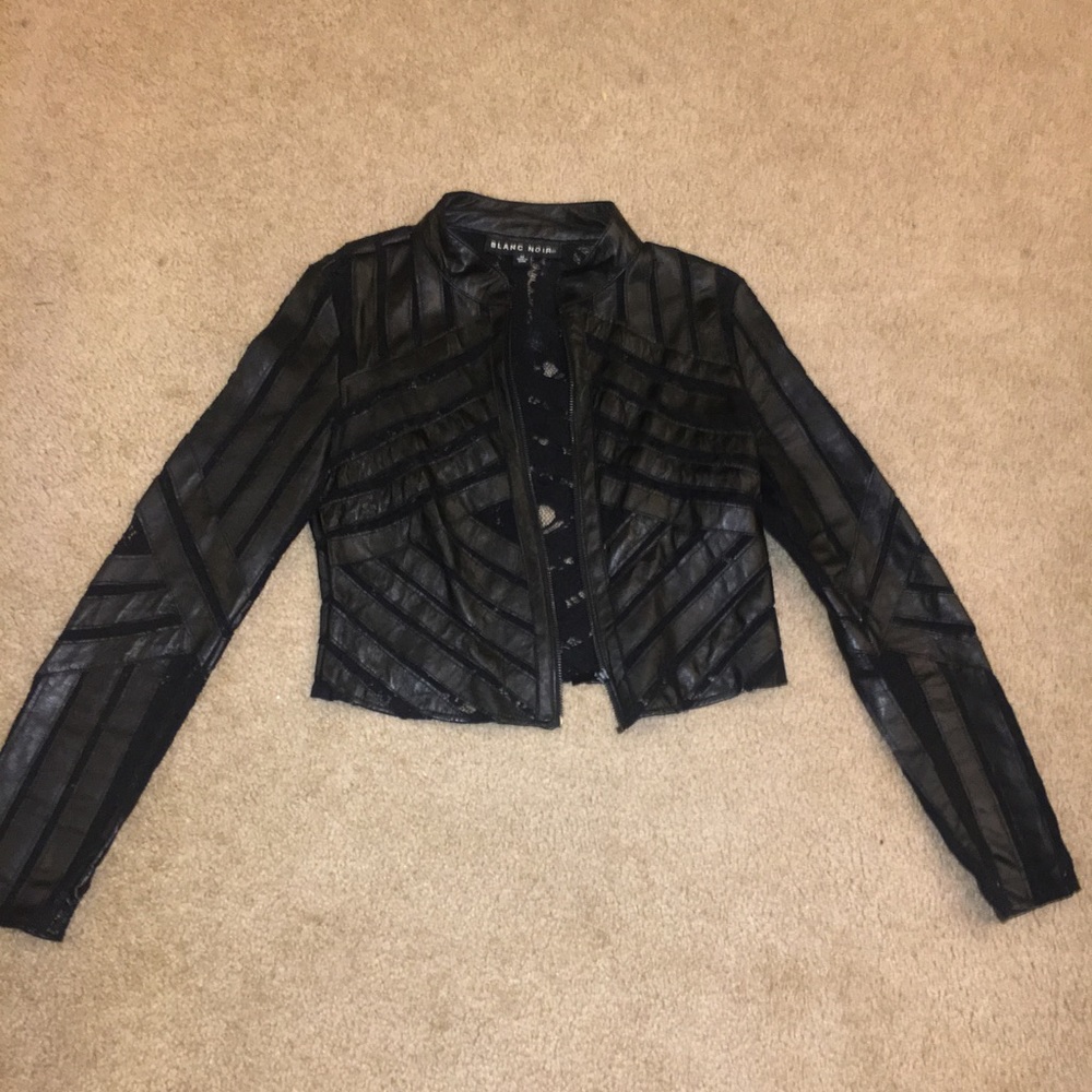Black Leather and Lace jacket