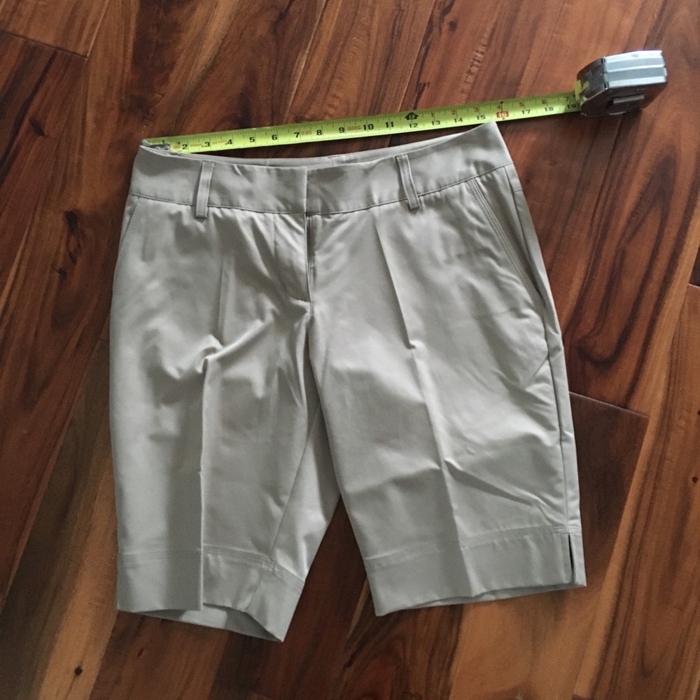 Adidas Climalite tan khaki women's golf shorts