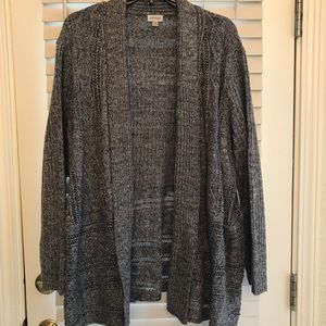 Dark grey knit sweater