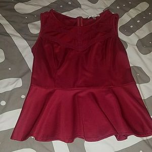 Papaya maroon top