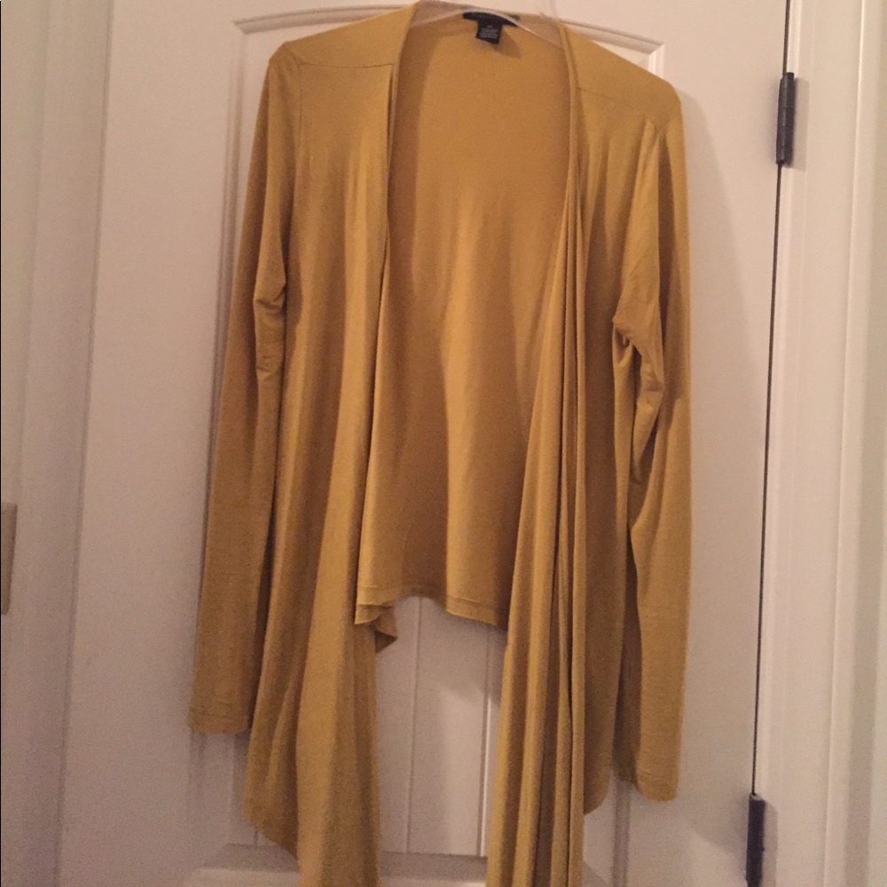 Bcbg maxazria rare yellow cardigan