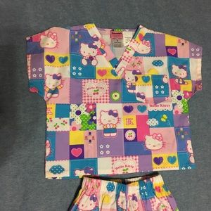 Girls Hello Kitty scrubs