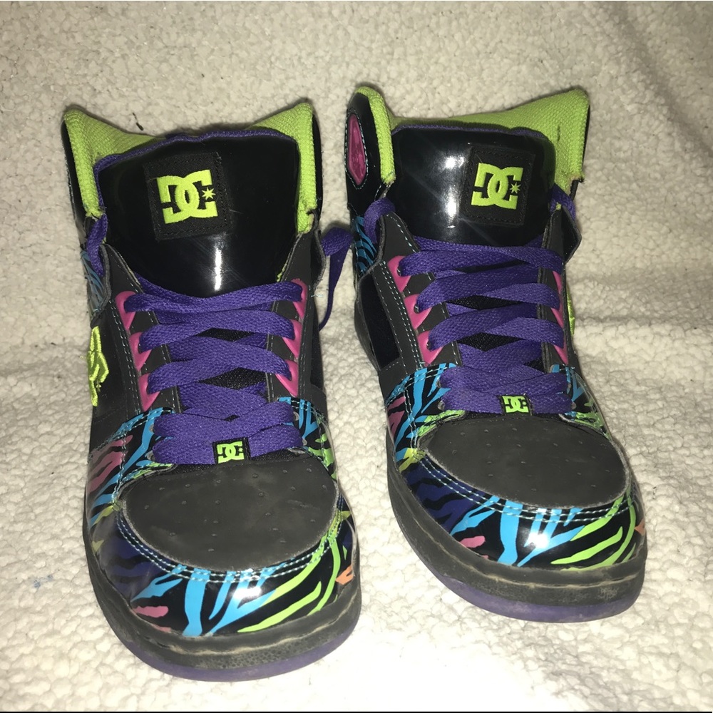 D.C. Zebra print high tops
