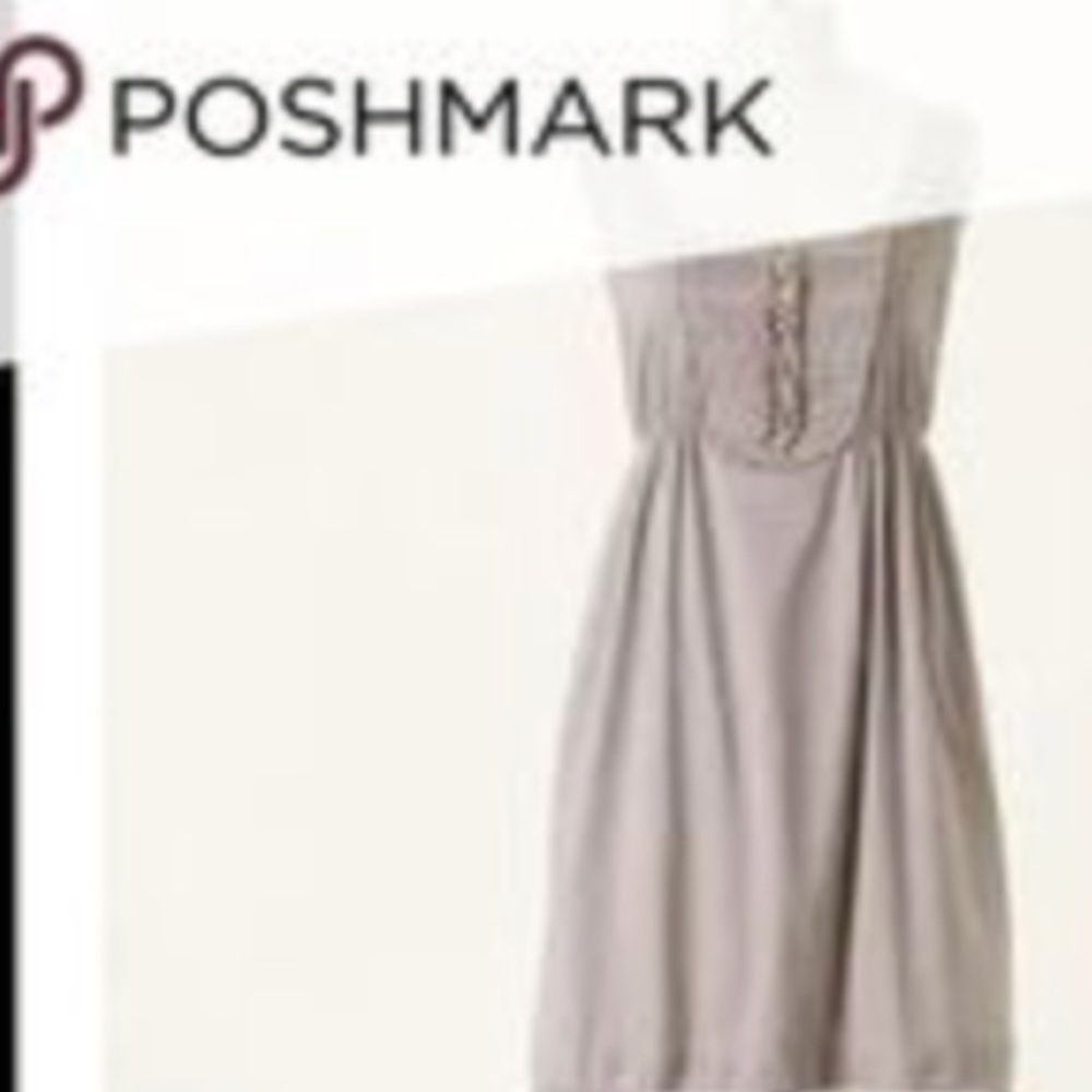 Anthropologie Gray XS dress with cute bib