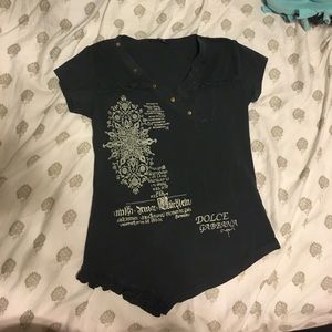 Dolce Gabbana navy blue short sleeve