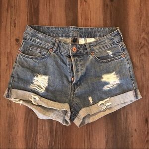 Women's H&M High Wasted Denim Shorts Size 6
