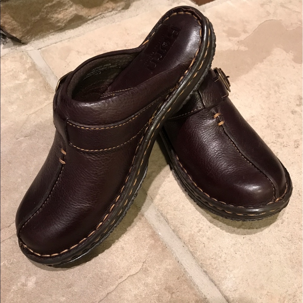 Born Brown Clogs - image 1
