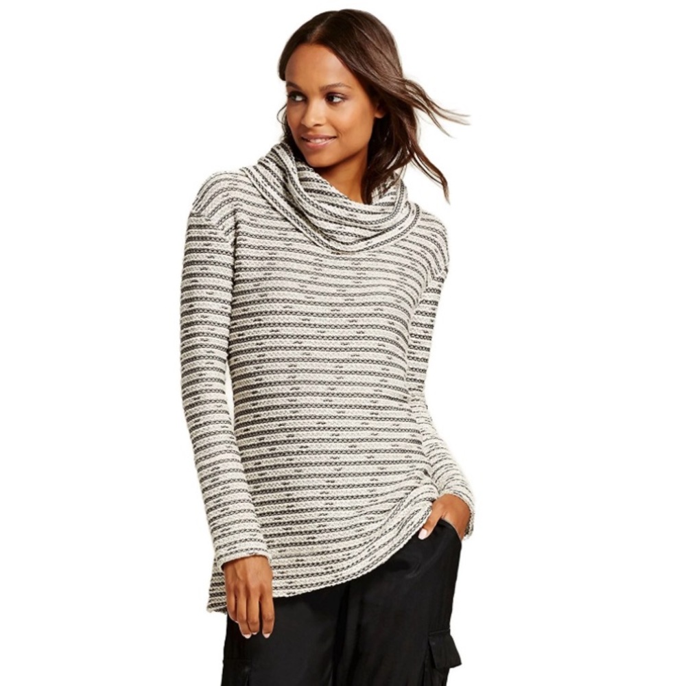 Speckled Cowl Neck Sweater