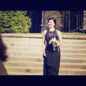 Black Floor Length Bridesmaid Dress From jcrew