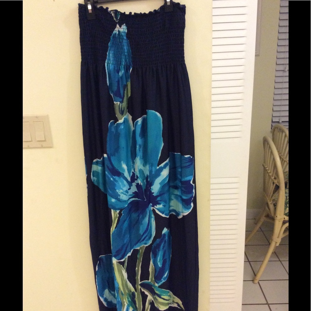 Flower print maxi dress