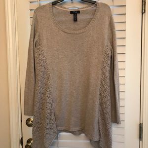 Tan shark bite sweater