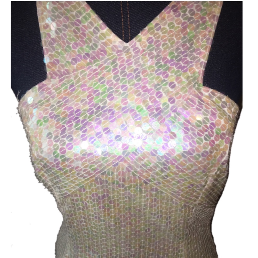 Vintage white sequin dress - Picture 2 of 5