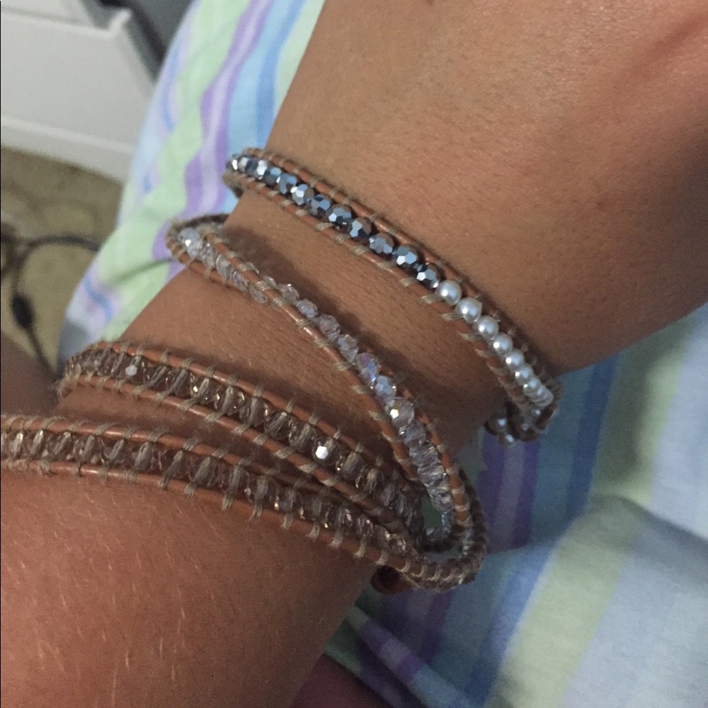 Leather wrap bracelet