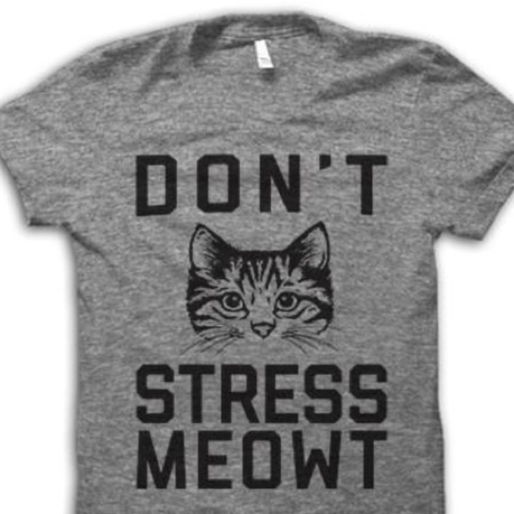 Don't Stress Meowt T-Shirt Funny Cat Lovers Tee