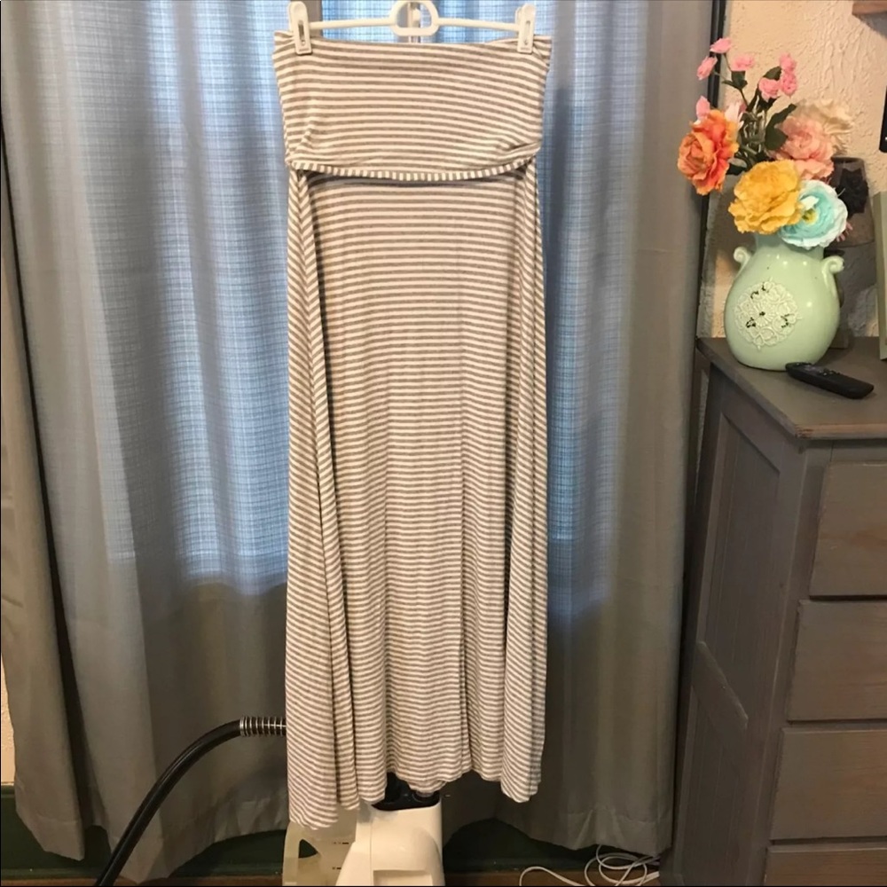 GAP Striped Maxi Skirt