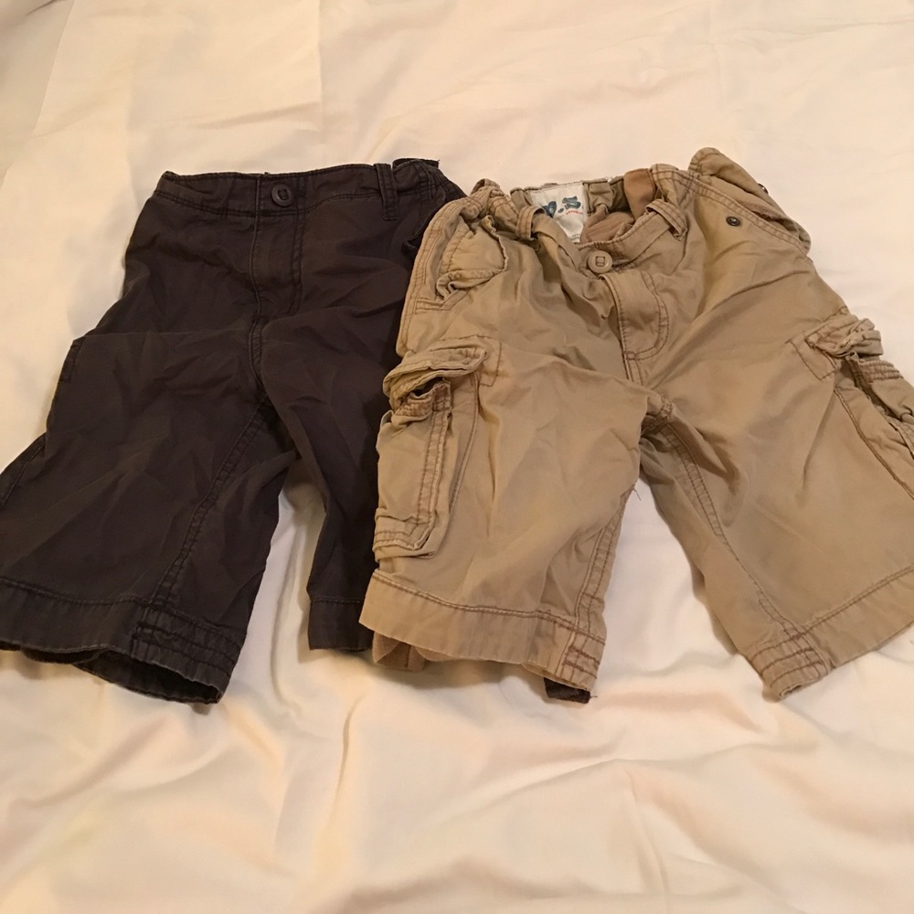 Children's place Boys Sz 7 cargo shorts adj waist