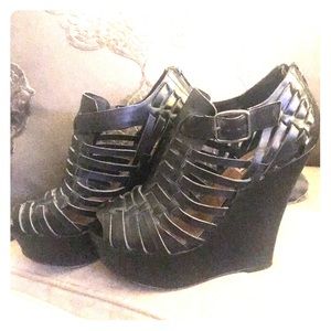 Steve Madden Wedges Cage Style Leather