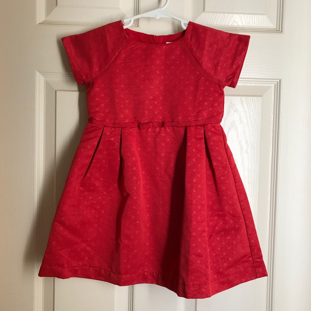 Gap Kids Girls 4T Dotty Fit & Flare Dress Red