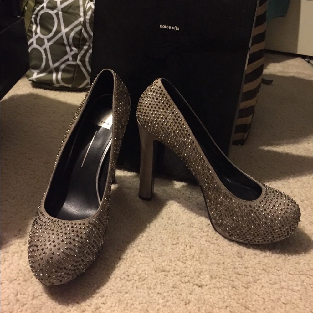 Dolce Vita studded 5" platform heels with mini studs