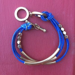 : Blue And Gold Bracelet : NWOT