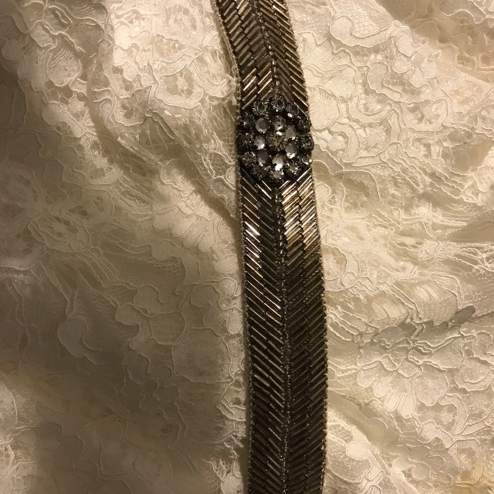 Rhinestone beaded special occasion belt