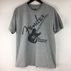 Men's Fender An American Original Shirt Gray Large