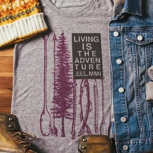 Living is the Adventure T-shirt