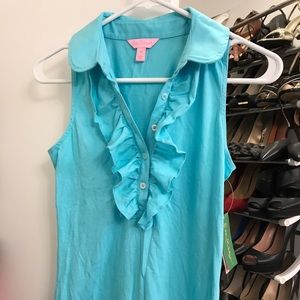 Lilly Pulitzer Drew Ruffled Polo shirt