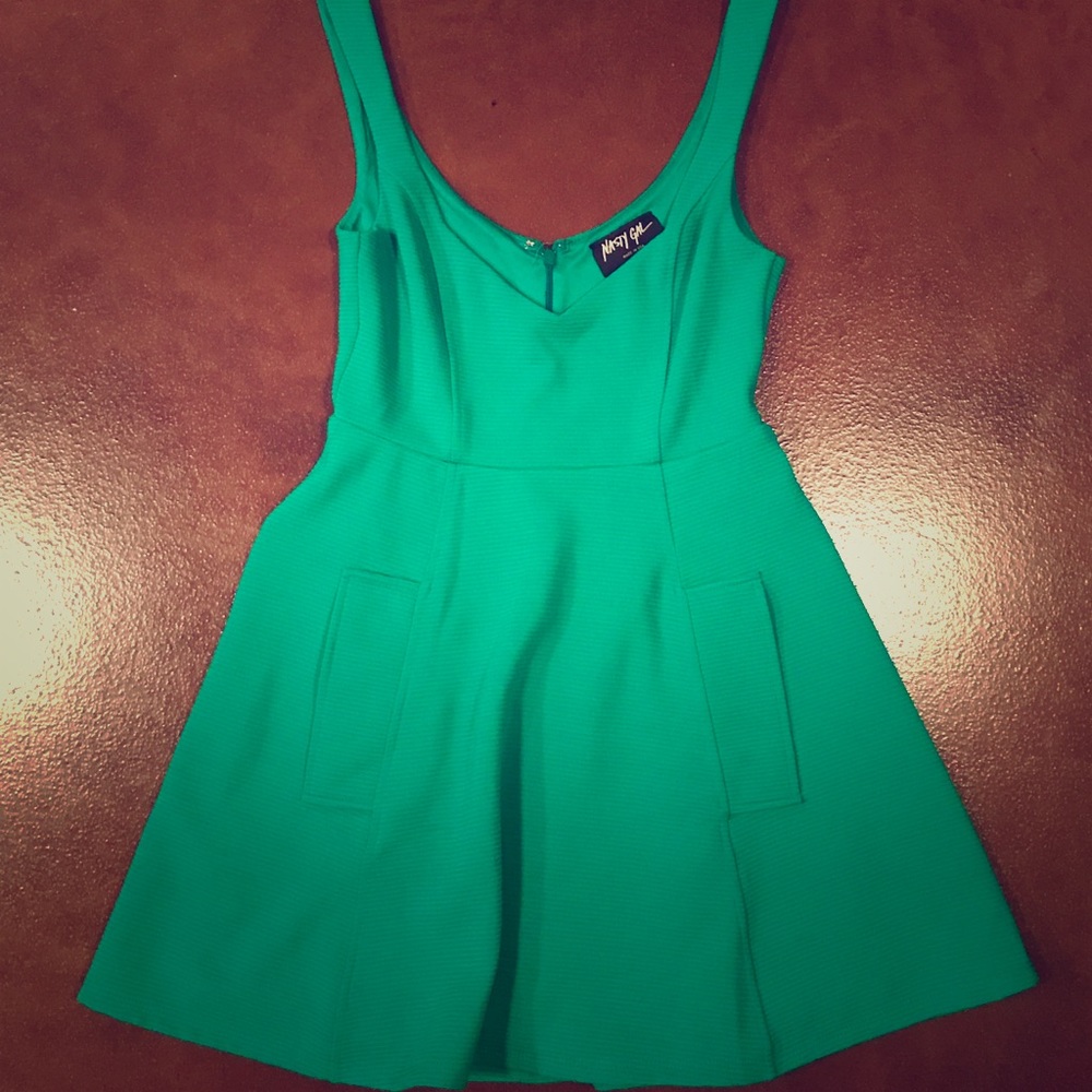 Green Dress with Pockets