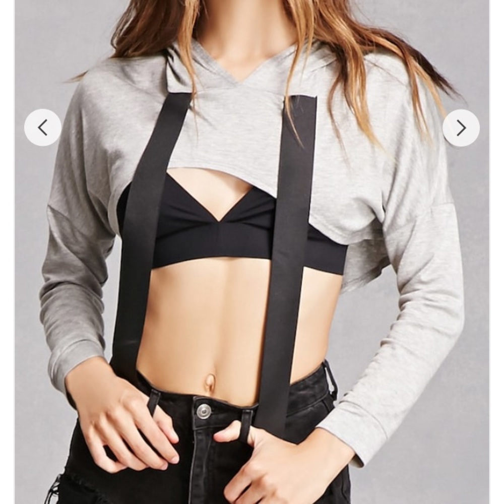 *SOLD* Cropped Pullover Hoodie - Picture 1 of 8