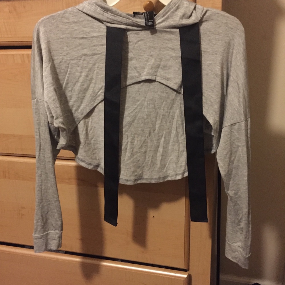 *SOLD* Cropped Pullover Hoodie - Picture 8 of 8