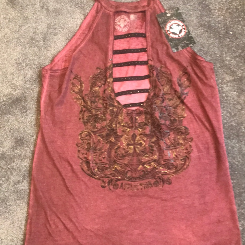 Affliction shirt size L nwt