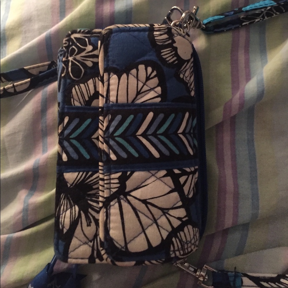 Vera Bradley wristlet and cross body strap