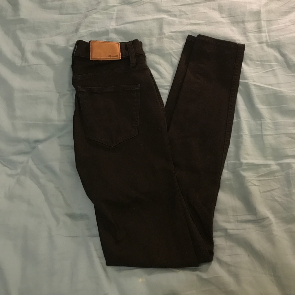 Madewell 10" High Riser Skinny Skinny Black Denim