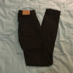 Madewell 10" High Riser Skinny Skinny Black Denim