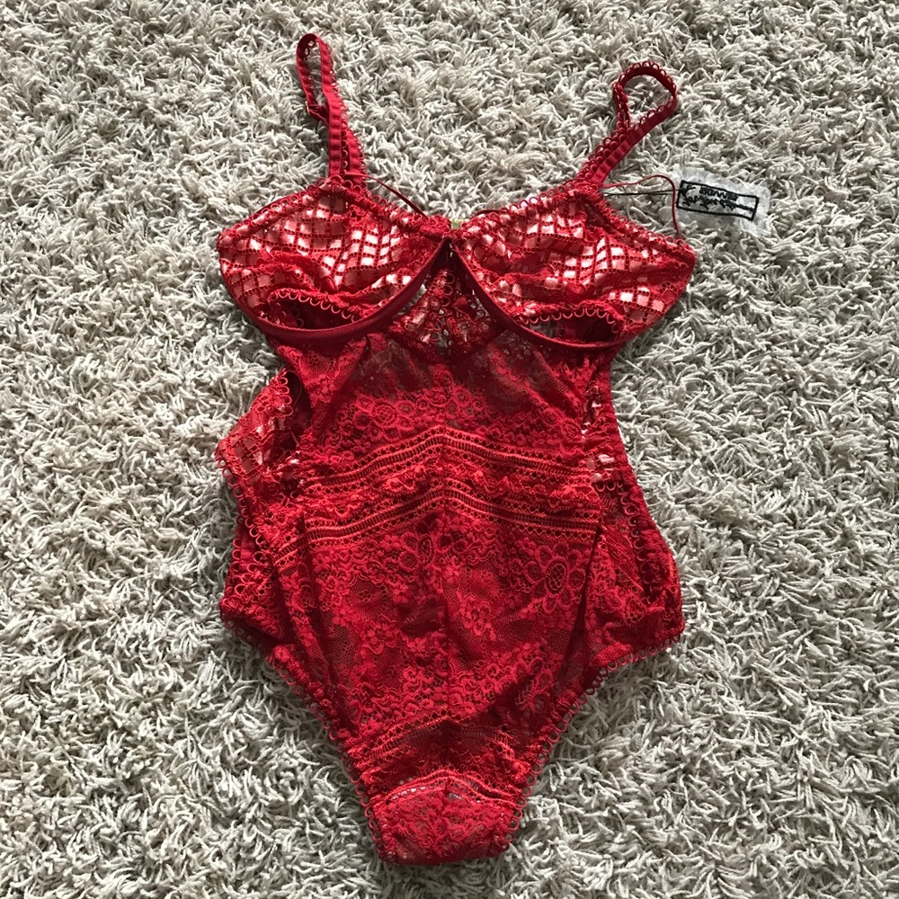 New For Love & Lemons Etienne Lace Bodysuit - Picture 4 of 7