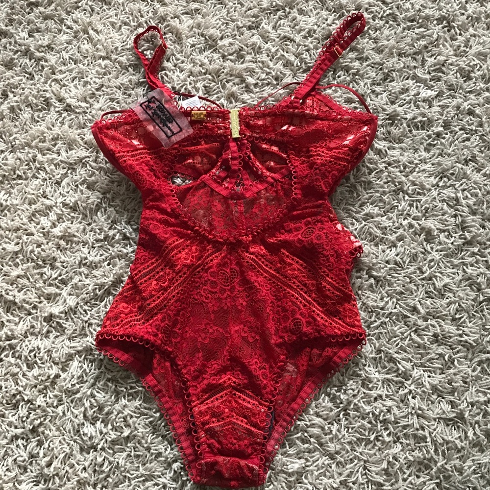 New For Love & Lemons Etienne Lace Bodysuit - Picture 6 of 7